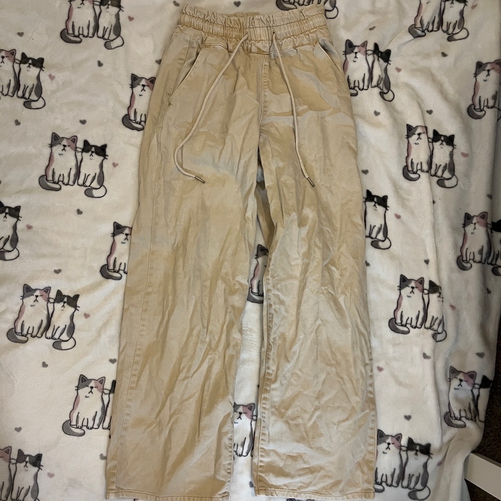 xs forever 21 beige pants